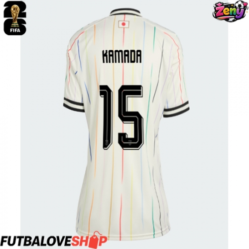 Dres Japonsko Daichi Kamada #15 Preč pre Ženy MS 2026 Krátky Rukáv